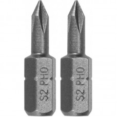 YATO Set 2 biti cruce PH0, prindere hexagonala 1/4..